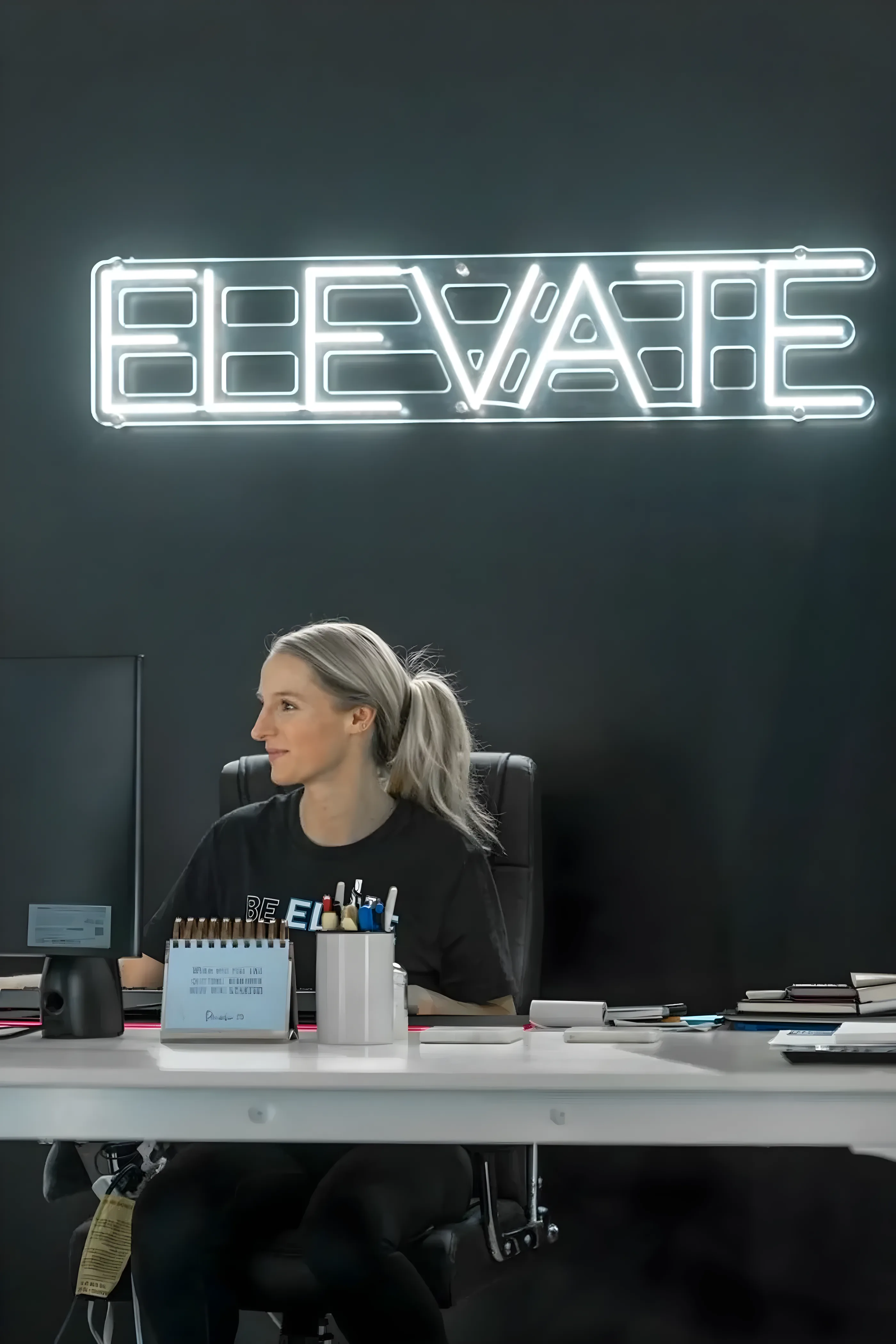 Carleigh Meade, founder of Elite Custom Apparel in Sayreville, New Jersey